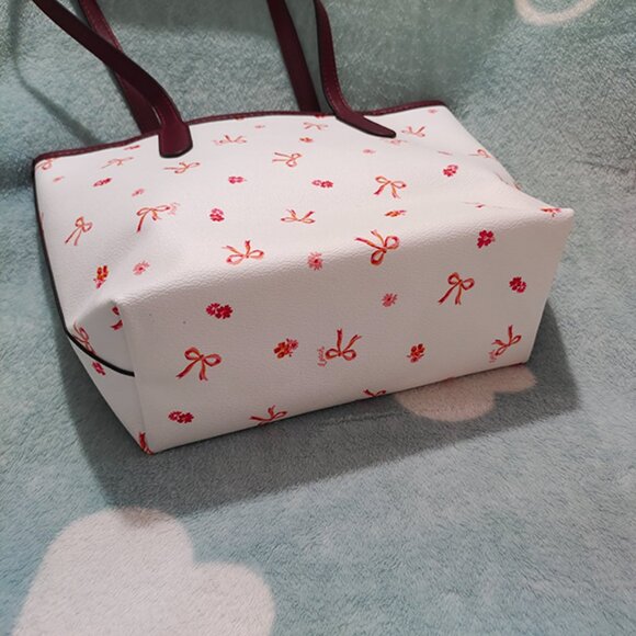 Coach Mini City Tote With Bow Tie Print - Picture 6 of 10